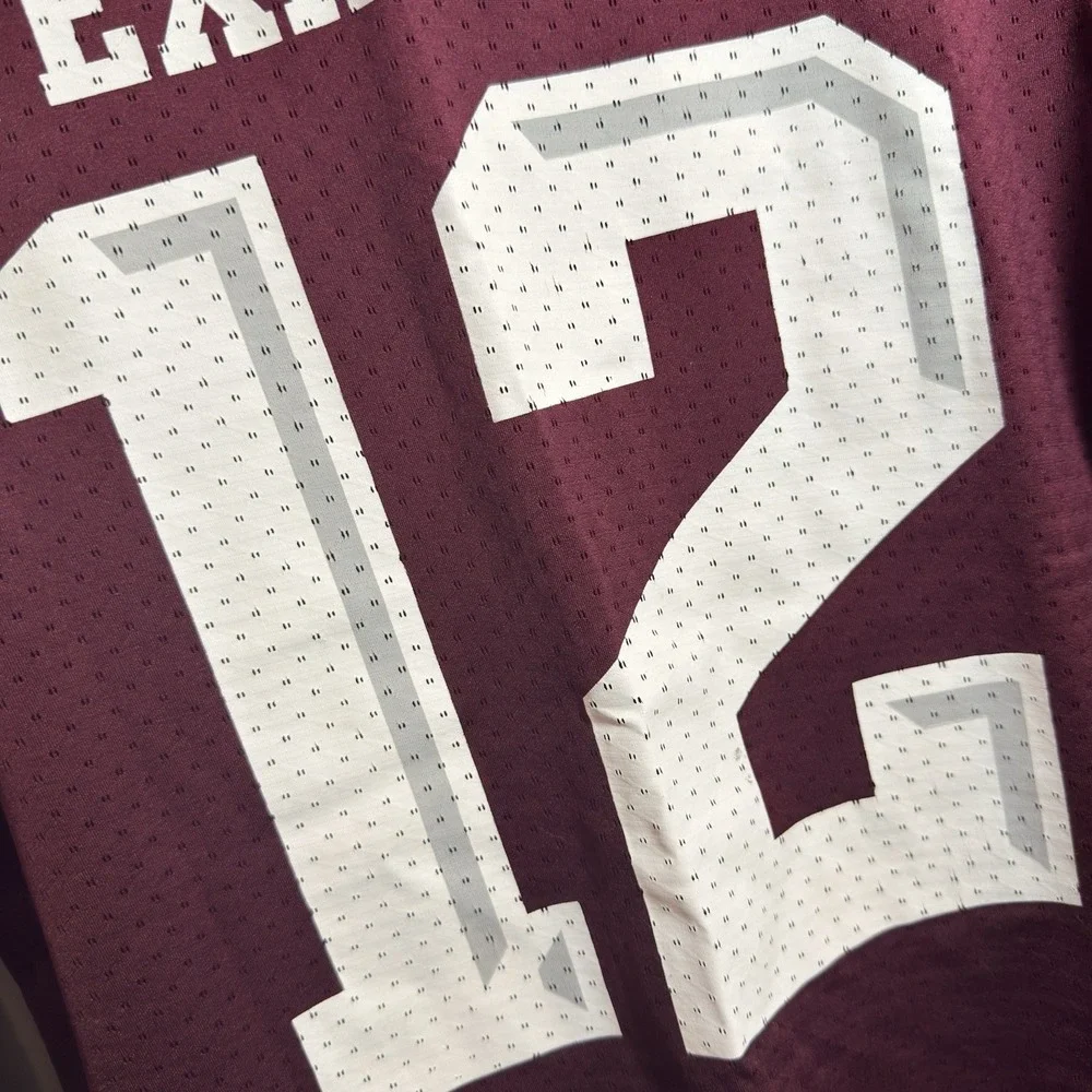 adidas Texas A&M Aggies Maroon SEC 12th Man Football Jersey #12 Size M